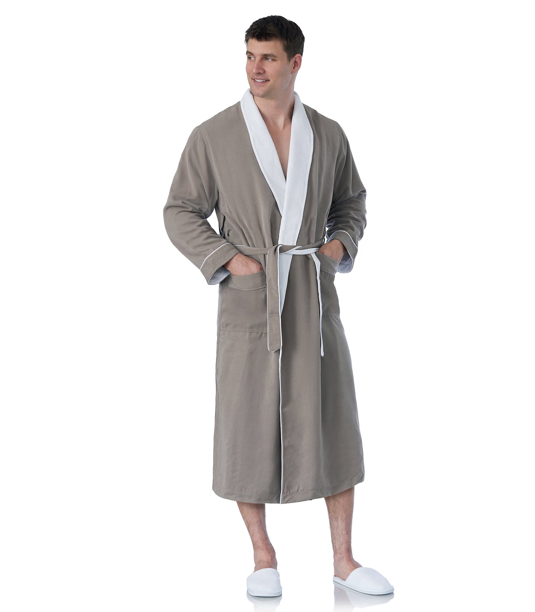 Spa Robe for men Best Men's Robes#color_Sandstone